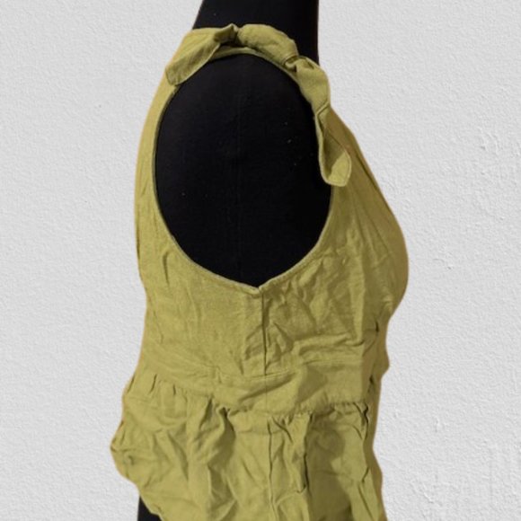 Paper & Crane Olive Green Full Button Down Tank Top 4140 NWT Boutique - Picture 3 of 8